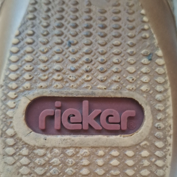 Rieker Blue AntiStress Beaded Elastic Strap Sandals 628G9-16 Sz 40 (US 8.5-9) - Picture 2 of 6